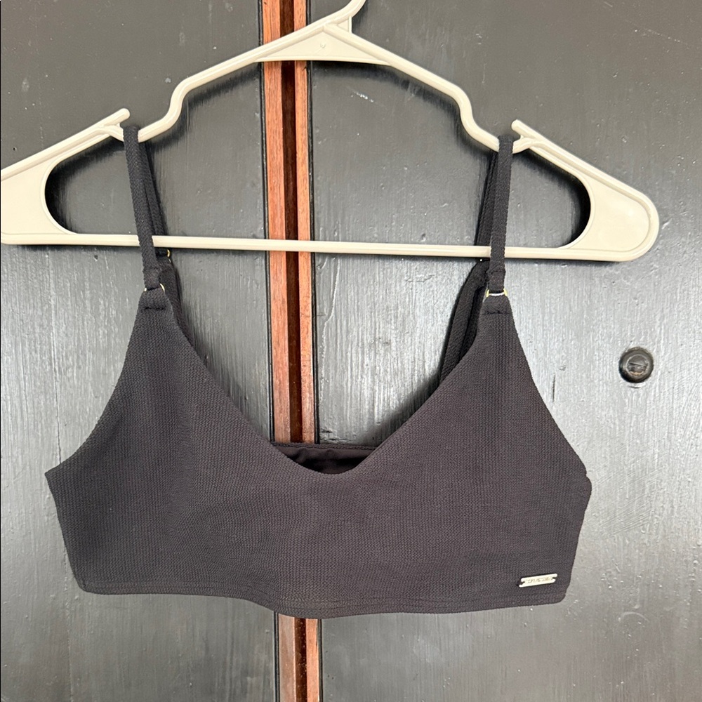 Everyday Black Crop Bralette Top - Soft Support